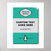 Aangepaste Penguin Book Hoesje Poster | Gepersonal (Voorkant)