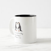 Aangepaste Penguin Huwelijksjubileum Mok (Voorkant links)