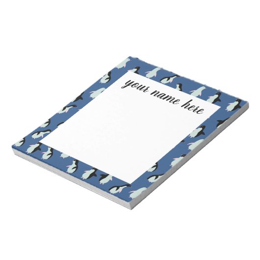 Aangepaste Penguin-laptop Notitieblok (Linkerzijde)