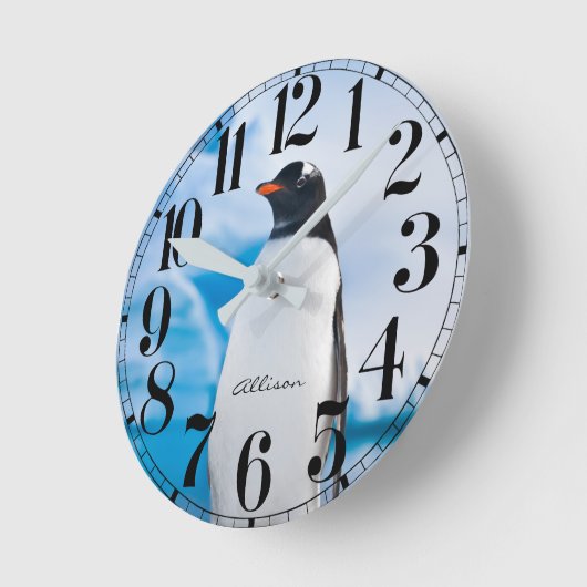 Aangepaste penguin Wall klok (Hoek)
