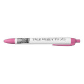 Aangepaste pennen met grappige uil die een geeky b (Bodem)