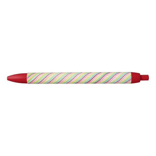 Aangepaste pennen met kleurrijke diagonale strepen (Voorkant)