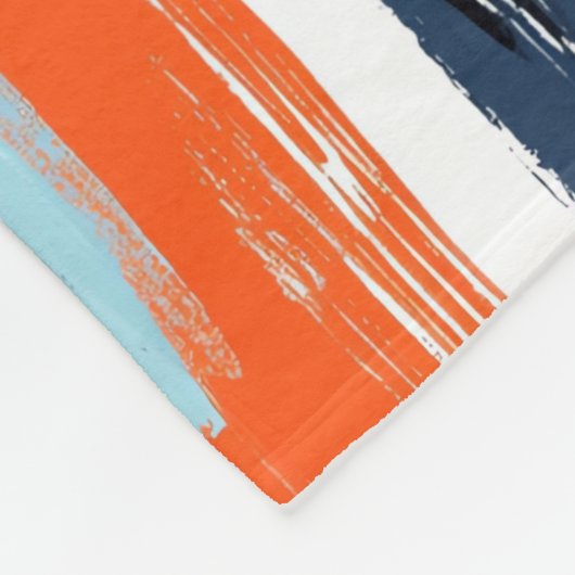 Aangepaste penseelstreek Dalmatische hond Abstract Fleece Deken (Hoek)