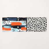 Aangepaste penseelstreek Dalmatische hond Abstract Yogamat (Achterkant (horizontaal))