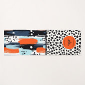 Aangepaste penseelstreek Dalmatische hond Abstract Yogamat (Voorkant (horizontaal))