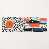 Aangepaste penseelstreek Dalmatische hond Abstract Yogamat (Voorkant (horizontaal))