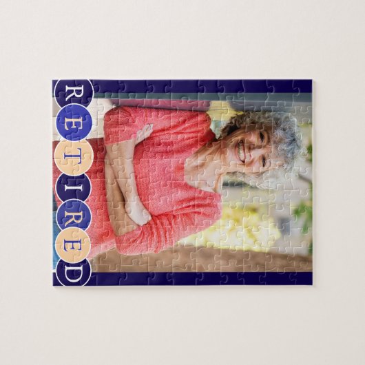 Aangepaste Pensioen Foto Jigsaw Puzzel (Horizontaal)