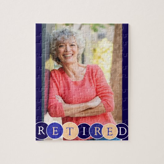 Aangepaste Pensioen Foto Jigsaw Puzzel (Verticaal)