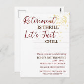 Aangepaste pensioen is spannend Laten we gewoon ch Briefkaart (Voorkant / Achterkant)