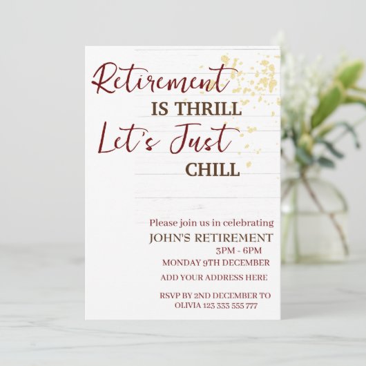 Aangepaste pensioen is spannend Laten we gewoon ch Kaart (Staand voorkant)