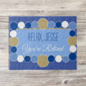 Aangepaste pensioen puzzel legpuzzel