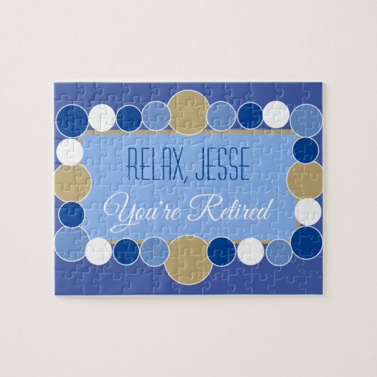 Aangepaste pensioen puzzel legpuzzel (Horizontaal)