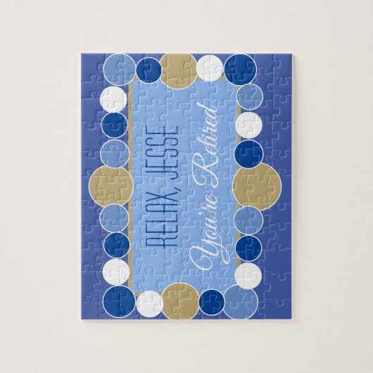 Aangepaste pensioen puzzel legpuzzel (Verticaal)