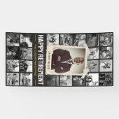 Aangepaste pensioenbanner, retro fotocollage 4x8' spandoek (Horizontaal)