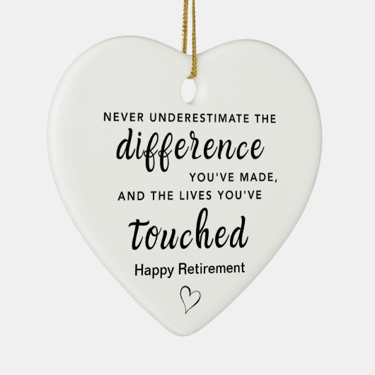 Aangepaste pensioennalatenschap keramisch ornament (Rechts)