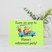 Aangepaste Pensioenpartij-afwijking Golf Cart Kaart (Staand voorkant)