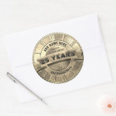 Aangepaste pensioenticker ronde sticker (Envelop)