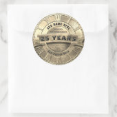 Aangepaste pensioenticker ronde sticker (Tas)