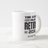 Aangepaste pensionering De leggende heeft zijn pen Grote Koffiekop (Voorkant rechts)