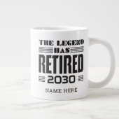 Aangepaste pensionering De leggende heeft zijn pen Grote Koffiekop (Rechts)