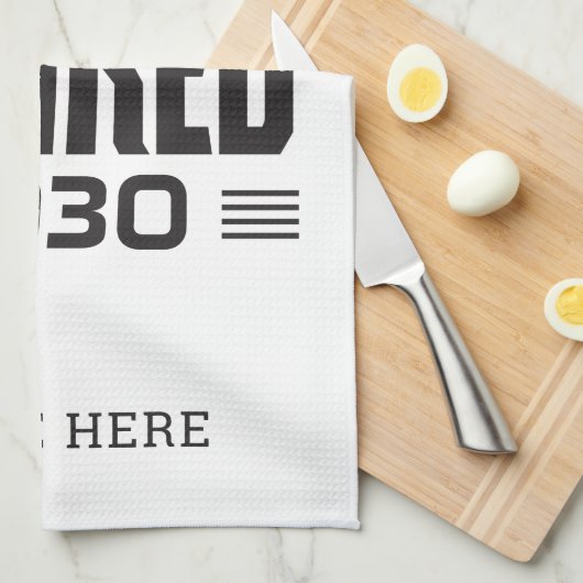 Aangepaste pensionering De leggende heeft zijn pen Theedoek (Quarter Fold)