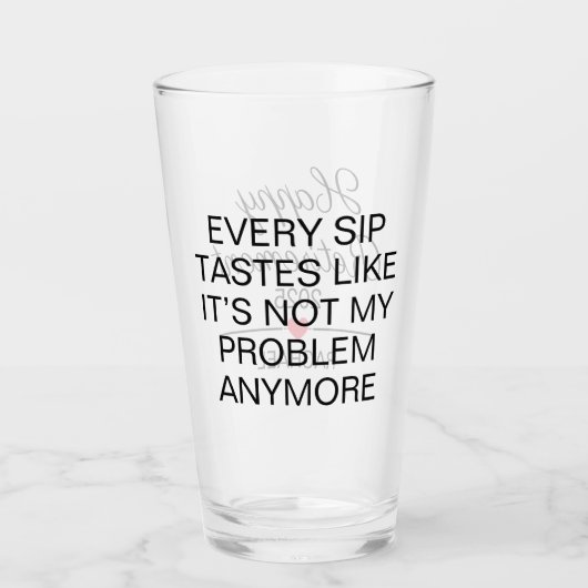 Aangepaste pensionering glas (Voorkant)