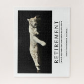 Aangepaste pensionering op maat van de tijger legpuzzel (Verticaal)