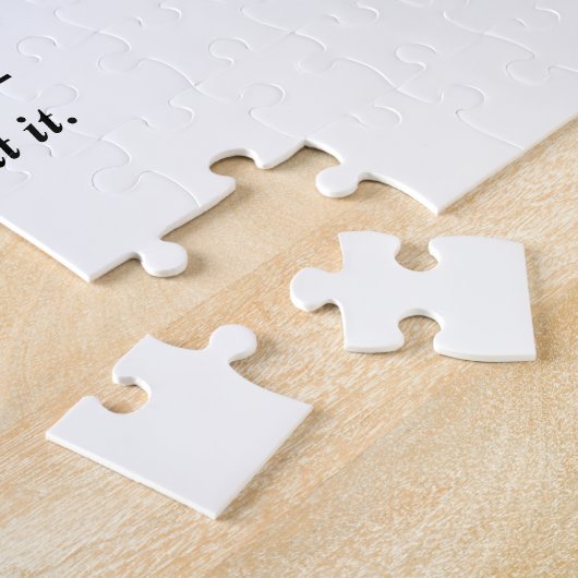 Aangepaste pensionering op maat van de tijger legpuzzel (Zijkant)