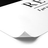 Aangepaste pensionering op maat van de tijger poster (Hoek)