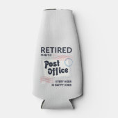 Aangepaste pensionering postpersoneel postbus flesjeskoeler (Voorkant)