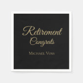 Aangepaste pensioneringsservetten servet (Voorkant)