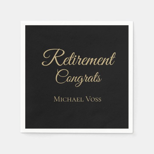 Aangepaste pensioneringsservetten servet (Voorkant)