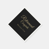 Aangepaste pensioneringsservetten servet (Hoek)