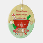 Aangepaste peperkoek Kerstkoekjes Keramisch Ornament (Rechts)