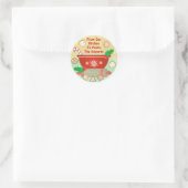 Aangepaste peperkoek Kerstkoekjes Stickers (Tas)