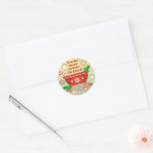 Aangepaste peperkoek Kerstkoekjes Stickers (Envelop)