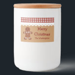 Aangepaste peperkoek Kerstmis Keuken Gift Labels Voedselcontainer Etiket<br><div class="desc">De design zijn afkomstig van originele illustraties.</div>