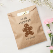 Aangepaste peperkoek man kerst partij gunst tassen bedankzakje (Gezegeld)