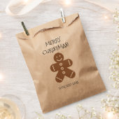 Aangepaste peperkoek man kerst partij gunst tassen bedankzakje (Geknipt)