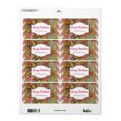 Aangepaste peperkoekkoekjes Kerstcadeau-etiketten Etiket (Full Sheet)