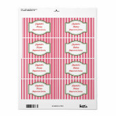 Aangepaste pepermunt etiketten (Full Sheet)