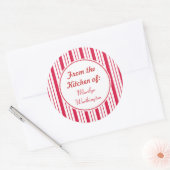 Aangepaste pepermunt keukenstickers ronde sticker (Envelop)