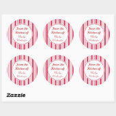 Aangepaste pepermunt keukenstickers ronde sticker (Vel)