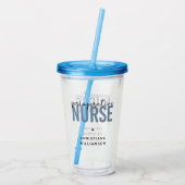 Aangepaste perioperatieve zurgen RN of zurse cadea Acryl Drinkbeker (Achterkant)