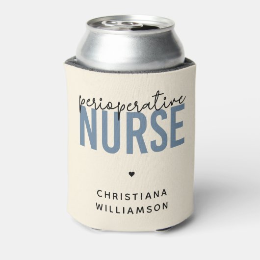 Aangepaste perioperatieve zurgen RN of zurse cadea Blikjeskoeler (Blikje Achterkant)