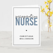 Aangepaste perioperatieve zurgen RN of zurse cadea Kaart (Gele Bloem)