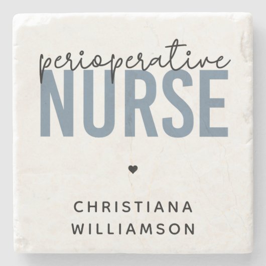 Aangepaste perioperatieve zurgen RN of zurse cadea Stenen Onderzetter (Voorkant)