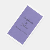 Aangepaste Periwinkle Violet bruiloft bruid bruide Servet (Hoek)