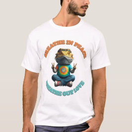Aangepaste Personaliseer Boho Bearded Dragon Hippi T-shirt