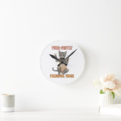 Aangepaste Personaliseer Boho Uil Mooie Hippie Ronde Klok (Huis)